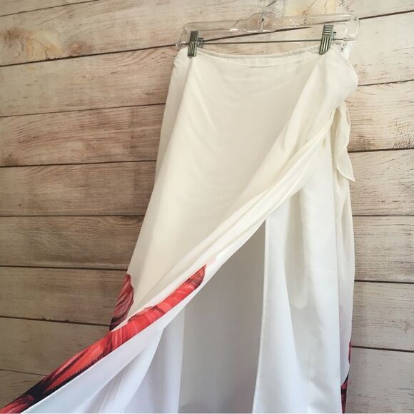 CACHE SARONG STYLE MAXI SKIRT IN FLORAL PRINT - Picture 12 of 13